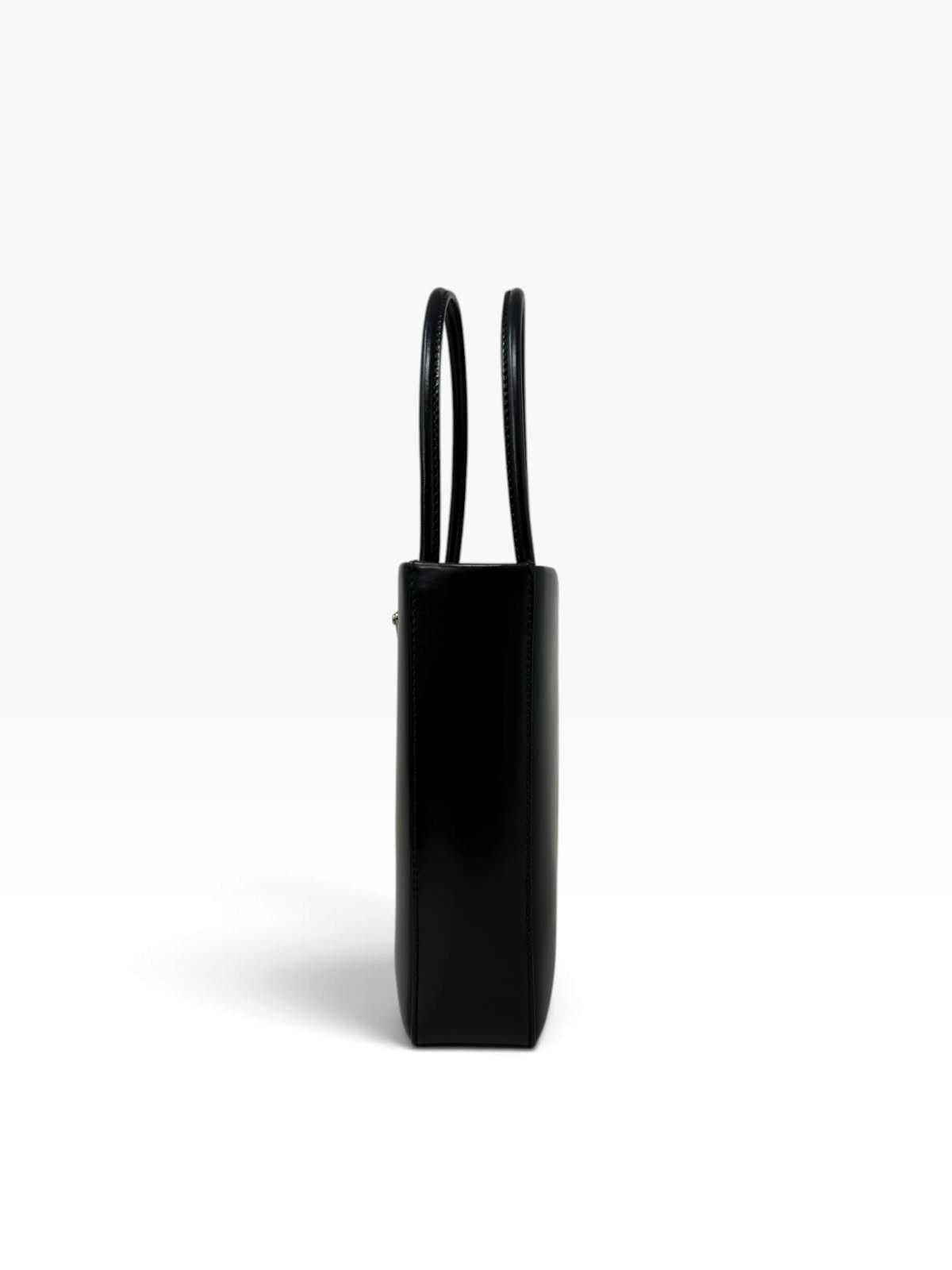Brushed Leather Mini Tote Bag
