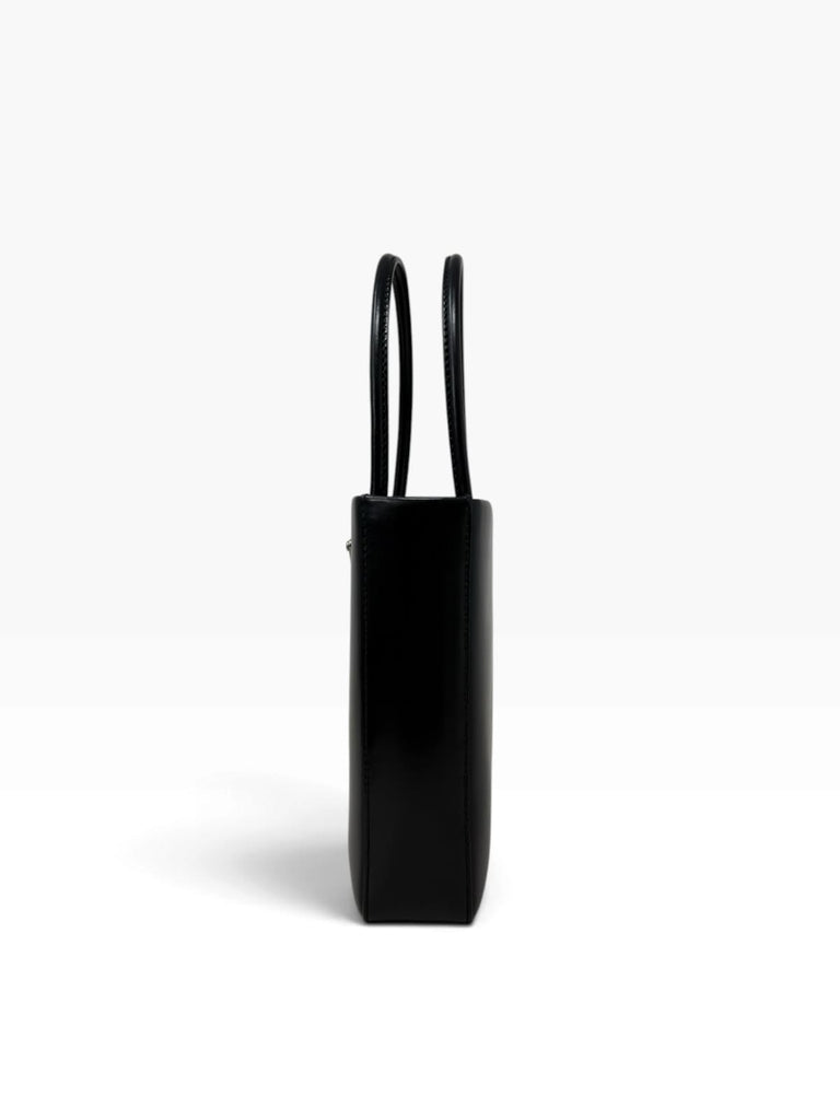 Brushed Leather Mini Tote Bag