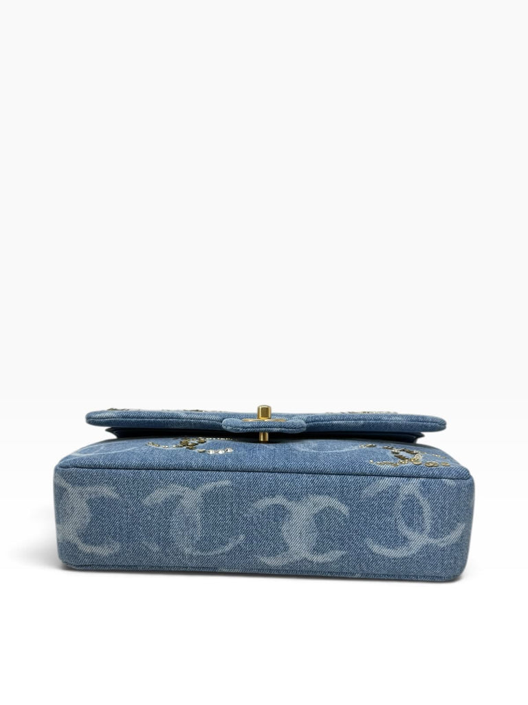 Double Flap Mediana Denim
