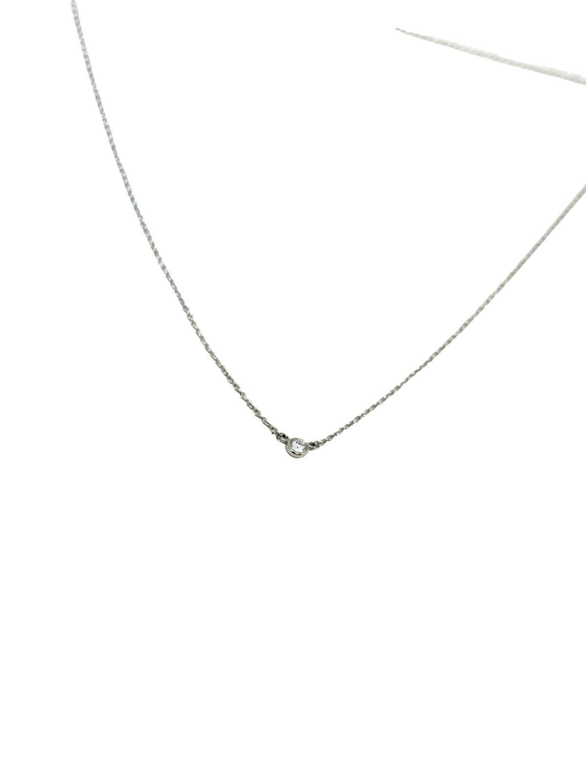 Collar Platino con Diamante