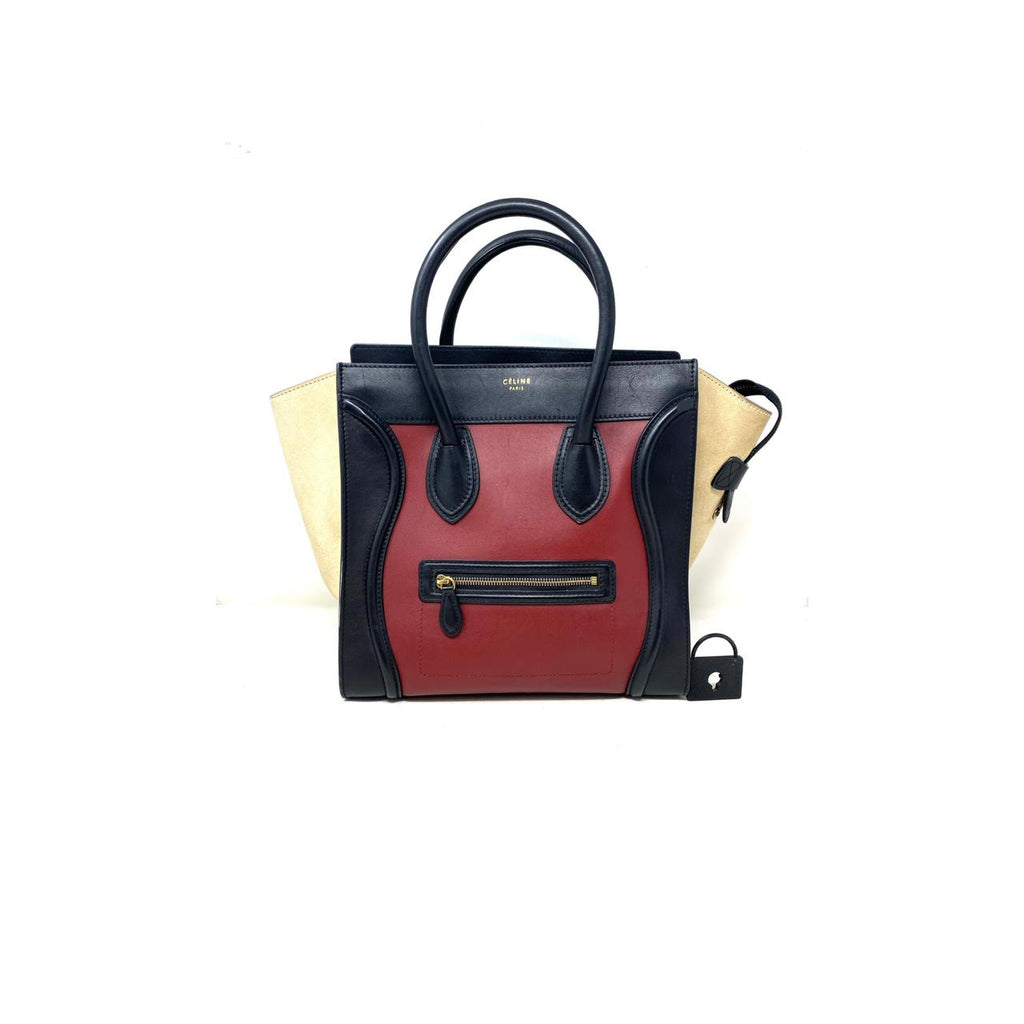 Céline Mini Luggage Tricolor