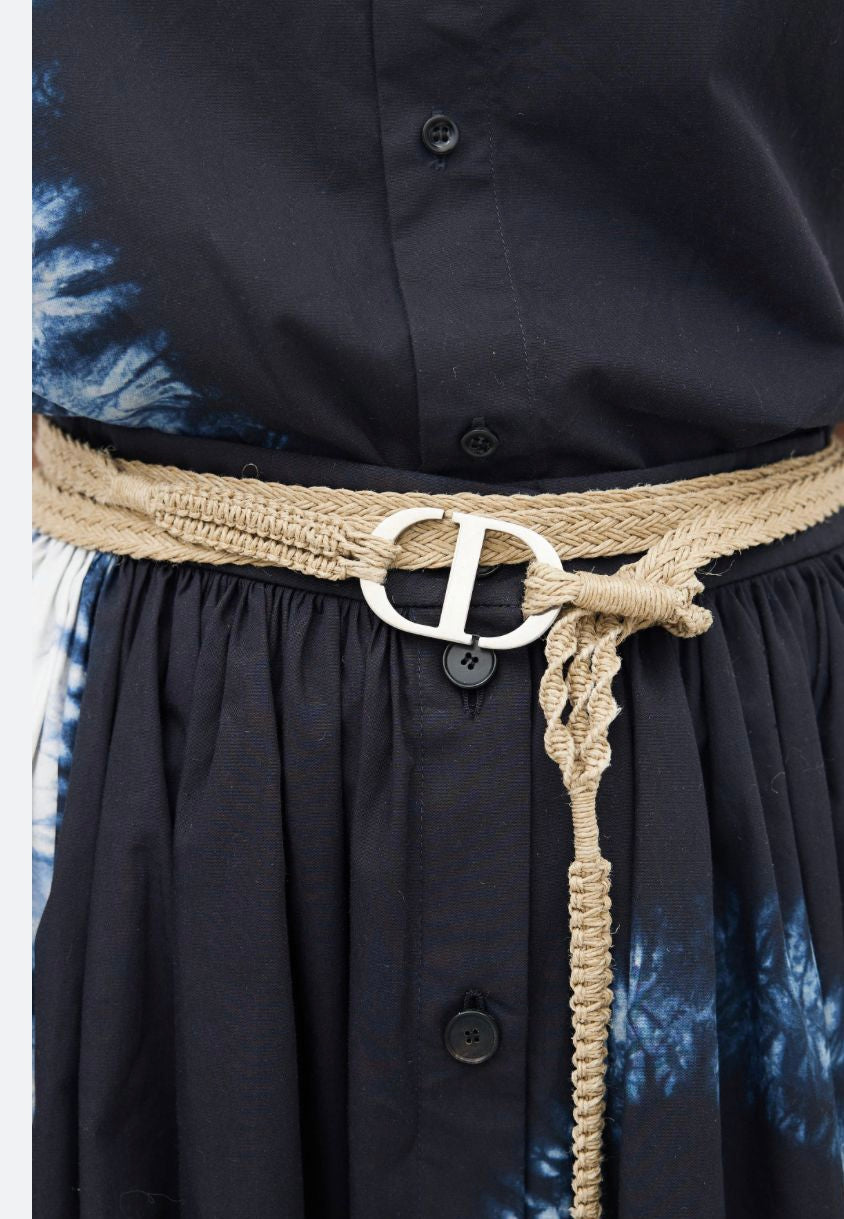 Dior Cinturón Raffia