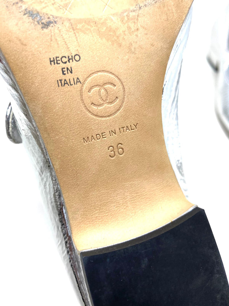 Chanel Ballerinas Plata T36